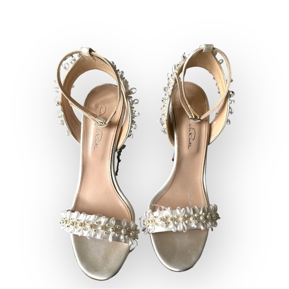 Oscar de la Renta Bridal Zemma made to order Wedding Sandal Slingback Heels - Picture 3 of 10